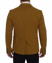 Yellow Cotton Stretch Blazer Dolce & Gabbana