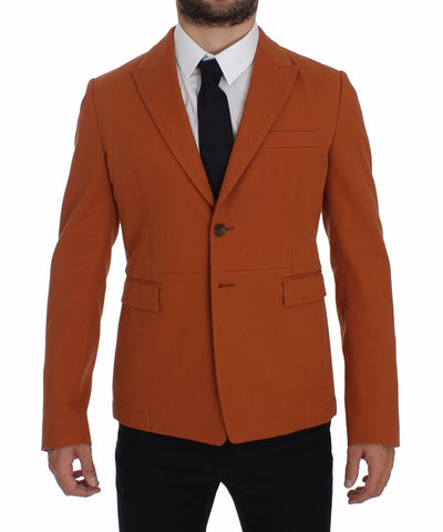 Orange Cotton Stretch Blazer Dolce & Gabbana