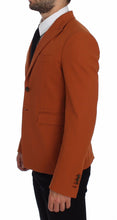 Orange Cotton Stretch Blazer Dolce & Gabbana