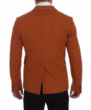 Orange Cotton Stretch Blazer Dolce & Gabbana
