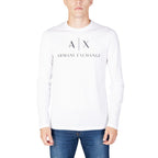 Armani Exchange White Cotton Long Sleeve T-Shirt