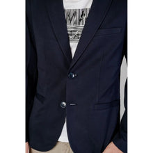 Blue Viscose Blazer Armani Exchange