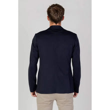 Blue Viscose Blazer Armani Exchange