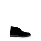 Clarks Black Leather Lace-Up Boots