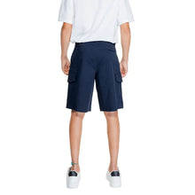 Blue Cotton Bermuda Armani Exchange