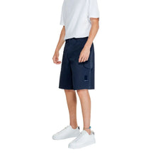 Blue Cotton Bermuda Armani Exchange