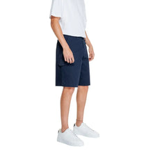 Blue Cotton Bermuda Armani Exchange