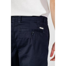 Armani Exchange Blue Cotton Bermuda
