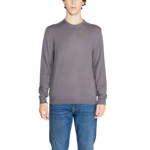 Gray Wool Sweater Armani Exchange