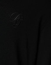 Dolce & Gabbana Black Wool Knit Crew Neck Pullover Sweater