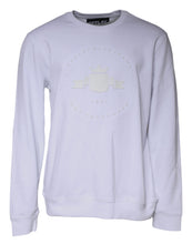 Replay White Embossed Logo Crew Neck Men Sweatshirt Sweater