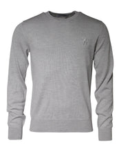 Dolce & Gabbana Light Gray Wool Crew Neck Pullover Sweater