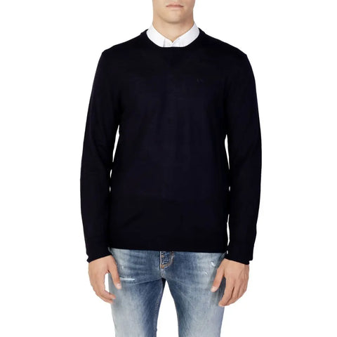 Blue Wool Sportswear Armani Exchange