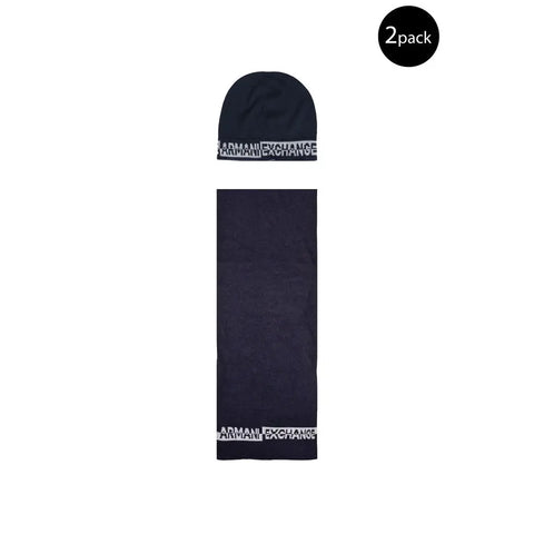 Blue Polyamide Scarf Armani Exchange