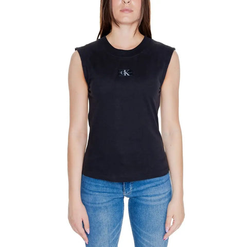 Black Cotton T-Shirt Calvin Klein Jeans