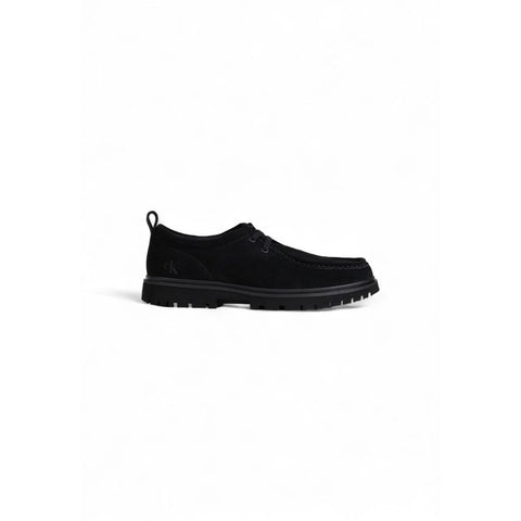 Calvin Klein Jeans Black Suede Leather Oxfords And Derby
