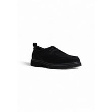 Calvin Klein Jeans Black Suede Leather Oxfords And Derby