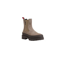 Tommy Hilfiger Beige Suede Leather Ankle