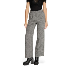 Vila Clothes Black Recycled Polyester Pant