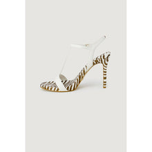 Guess White Leather High Heel
