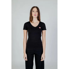 Black Cotton T-Shirt Guess