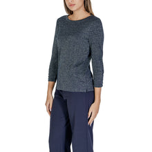 Blue Polyester Long Sleeve Street One