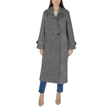 Vila Clothes Black Polyester Coat