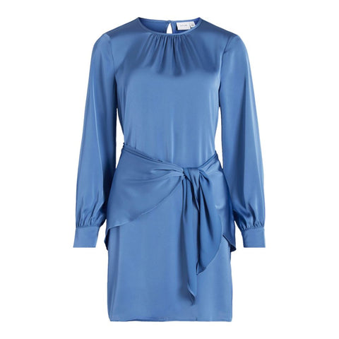 Blue Recycled Polyester Short Vila Clothes