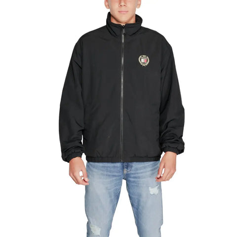Black Recycled Polyester Jackets & Coat Tommy Hilfiger Jeans