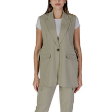 B.Young Green Polyester Waistcoat