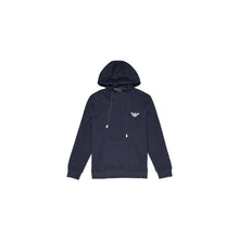 Emporio Armani Underwear Blue Cotton Hoody