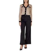 ICHI Black Polyester Pant