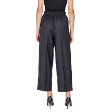 ICHI Black Polyester Pant