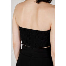 Rinascimento Black Polyester Top