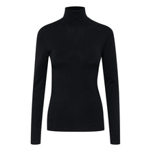 ICHI Black Viscose Turtleneck