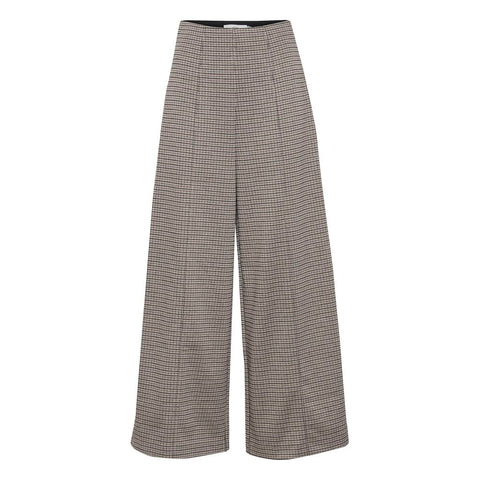 Beige Polyester Pant ICHI