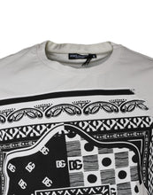Dolce & Gabbana White Bandana Print Cotton Short Sleeves T-shirt