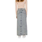 Calvin Klein Jeans Blue Cotton Long Skirt