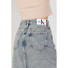 Blue Cotton Skirt Calvin Klein Jeans