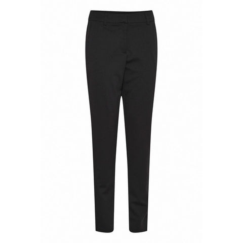 ICHI Black Recycled Polyester Pant