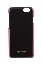 Pink Leather Heart Phone Cover Dolce & Gabbana