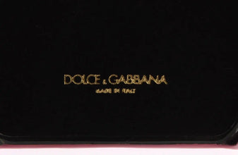 Pink Leather Heart Phone Cover Dolce & Gabbana