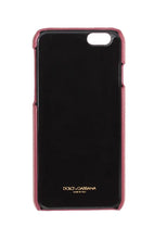 Pink Leather Heart Crystal Phone Case Dolce & Gabbana