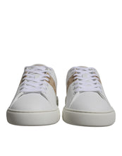 Versace White Brown Greca Print TPU Low Top Men Sneakers Shoes