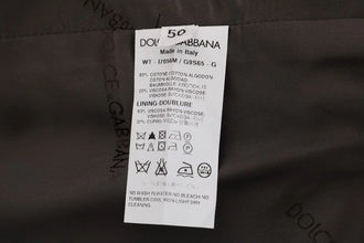 Gray STAFF Cotton Striped Vest Dolce & Gabbana