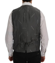 Gray STAFF Cotton Striped Vest Dolce & Gabbana