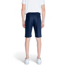 Antony Morato Blue Linen Bermuda