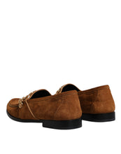 Dolce & Gabbana Brown Suede Leather Loafers Dress Shoes