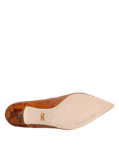 Dolce & Gabbana Brown Leather Kitten Heels Pumps Shoes