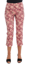 Pink Floral Brocade Capri Pants Dolce & Gabbana